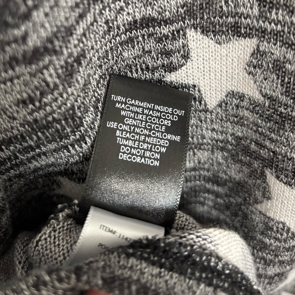 Gray Star Patterned Cardigan - image 8